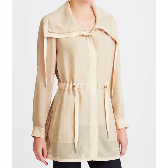 Etcetera Avian Mesh Lightweight Beige Jacket Size 14 - Picture 5 of 12